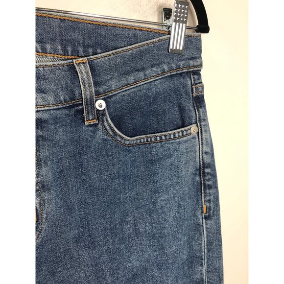 Hudson Riley Crop Relaxed Straight Exposed Zipper 28 6 Edgy Capsule USA Made - Picture 6 of 14